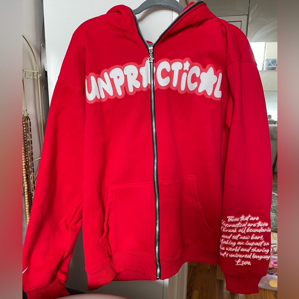 Unpractical Men’s Full Zip Hoodie XL